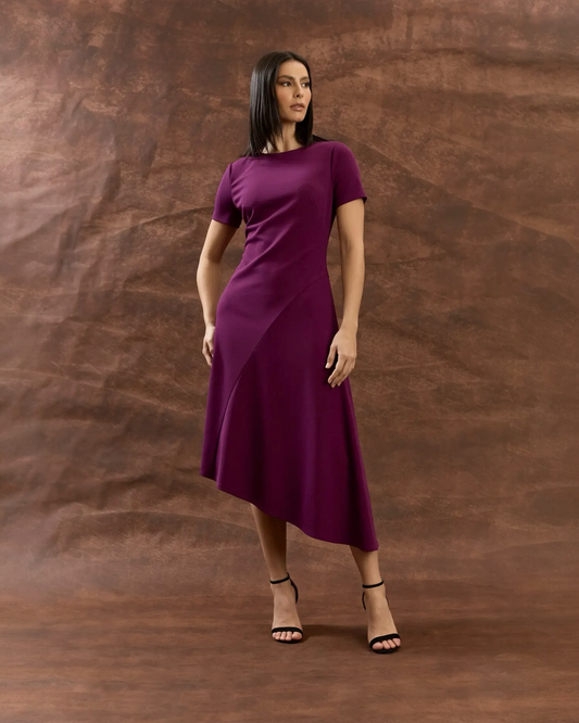 Asymmetrical Midi Dress