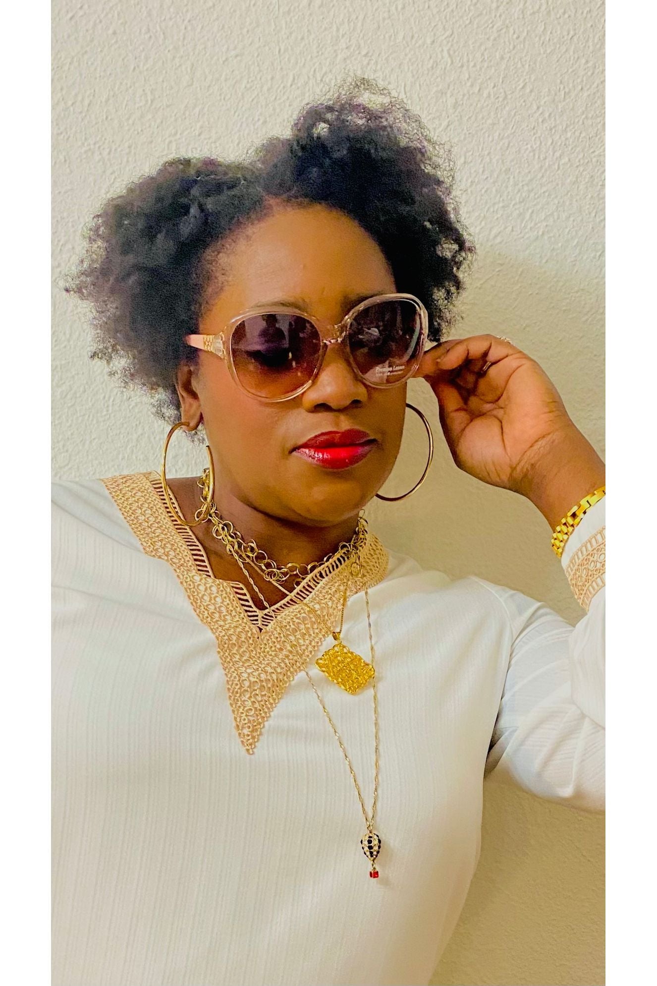 Decorated Round  Sunglasses - Fashion Sophisticated Boutique