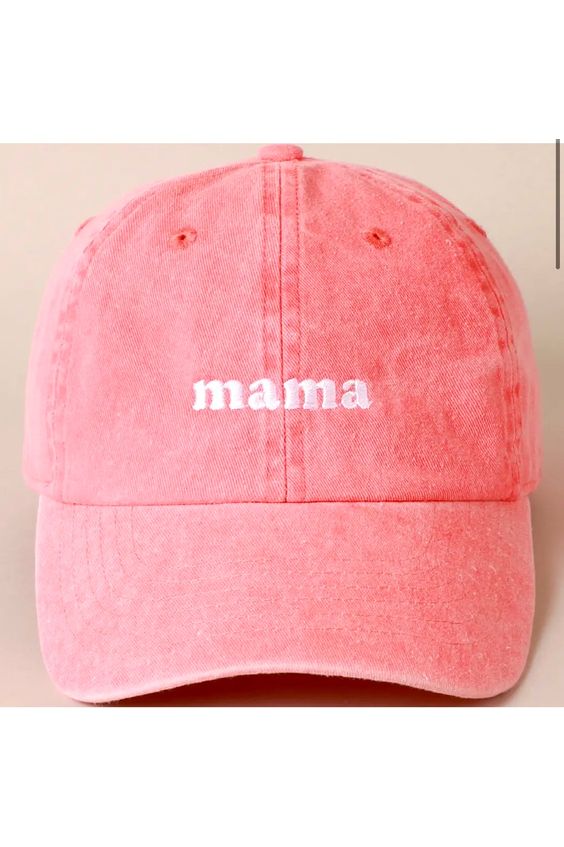 Mama Embroidered Cotton Baseball Cap - D-S Fashion Sophisticated Boutique