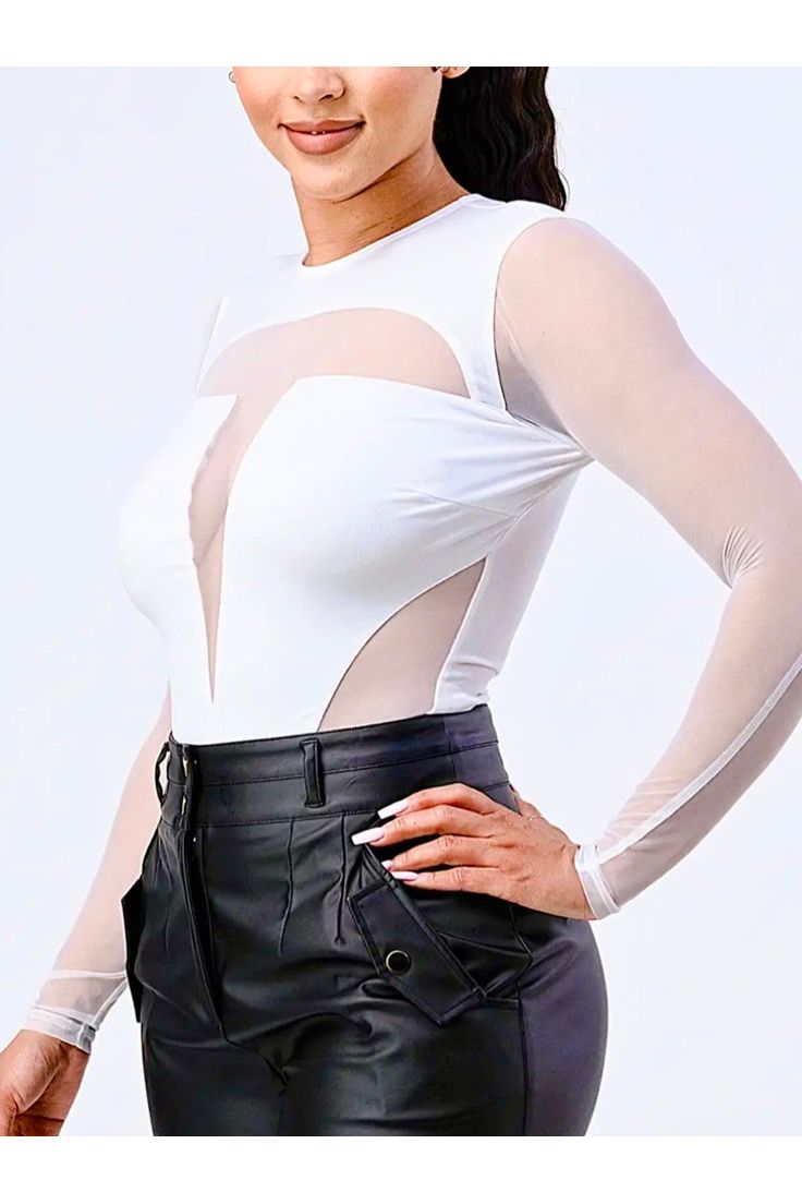 Lavish See-Through Mesh Top - Fashion Sophisticated Boutique