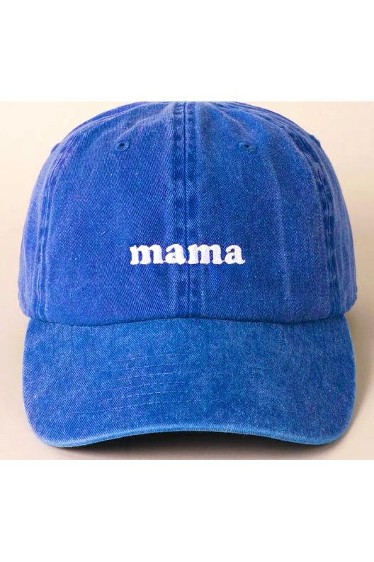 Mama Embroidered Cotton Baseball Cap - D-S Fashion Sophisticated Boutique