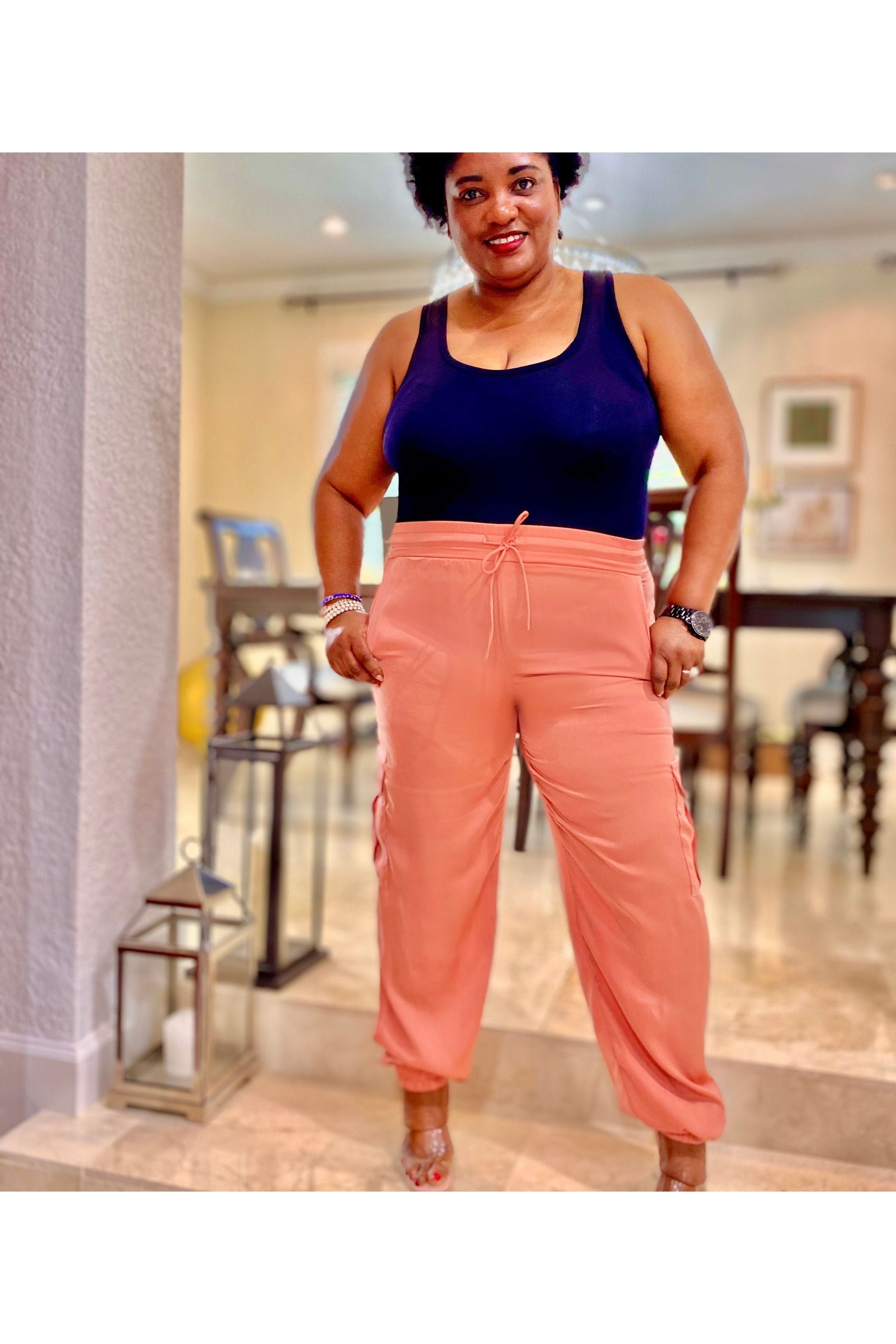 Silky Cargo Pants - D-S Fashion Sophisticated Boutique