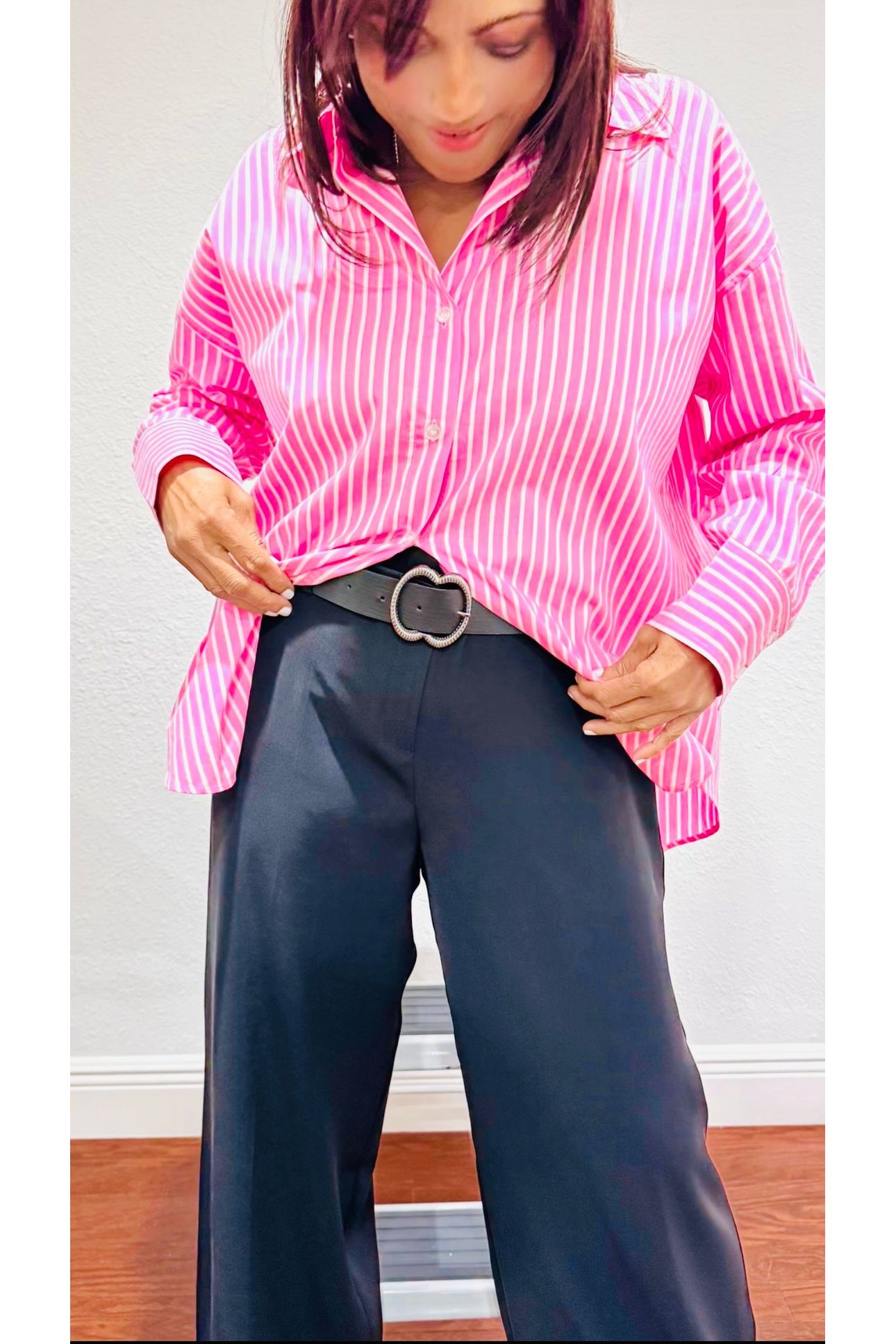 Wide Leg Belted Pants - D-S Fashion Sophisticated Boutique