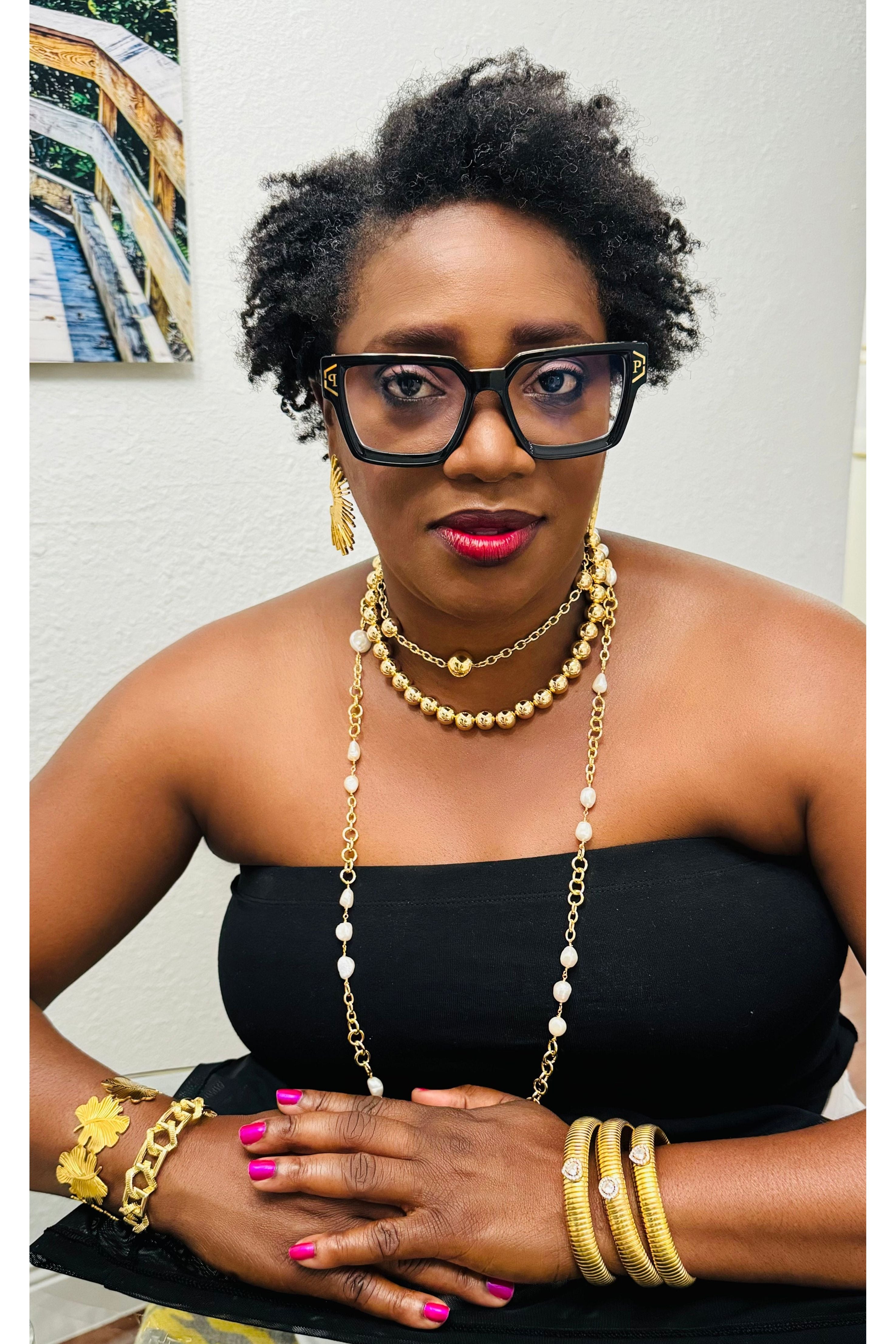 Golden Sphere Chain Necklace - D-S Fashion Sophisticated Boutique
