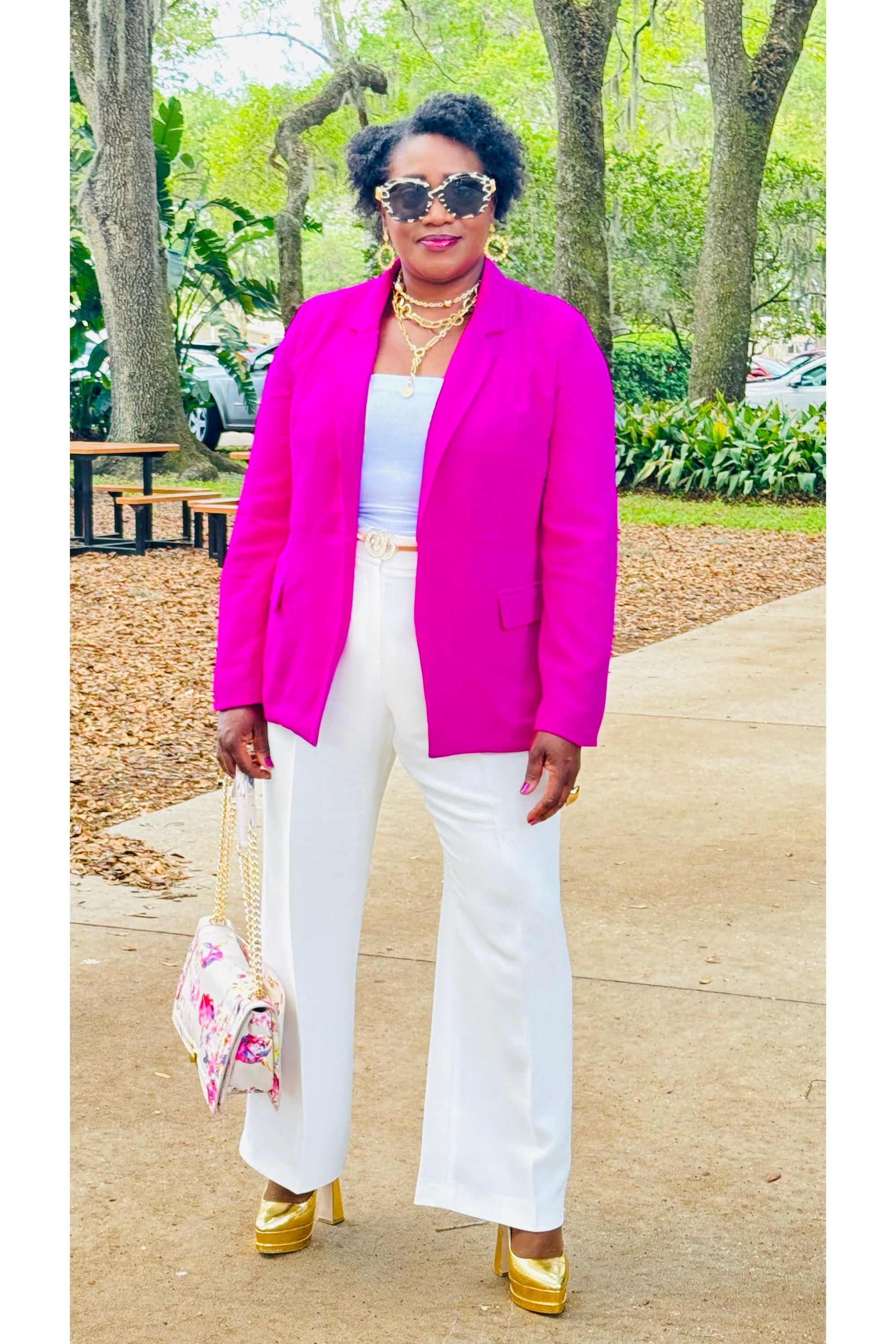 Flap Pocket Open Front Blazer - D-S Fashion Sophisticated Boutique