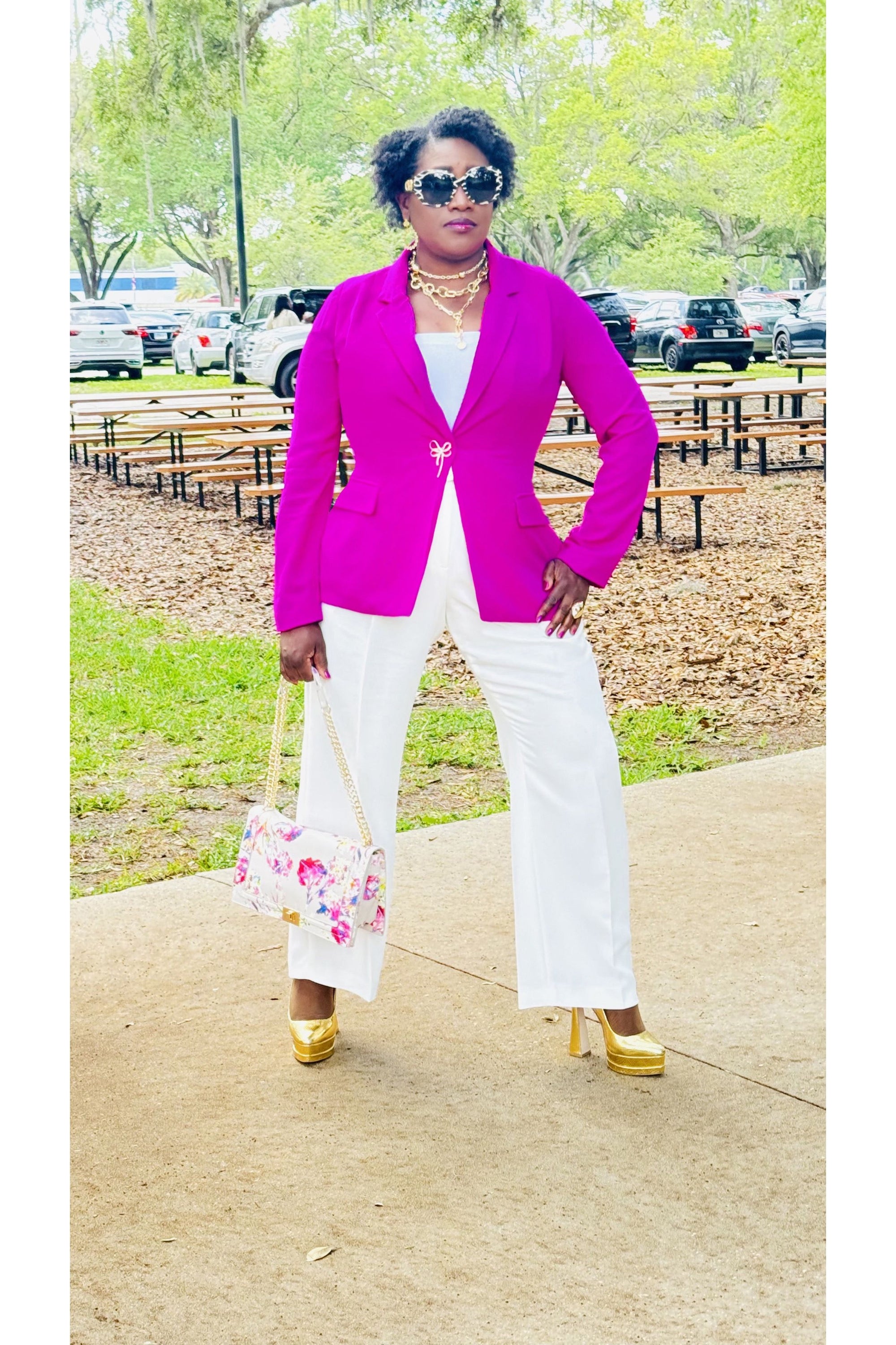 Flap Pocket Open Front Blazer - D-S Fashion Sophisticated Boutique