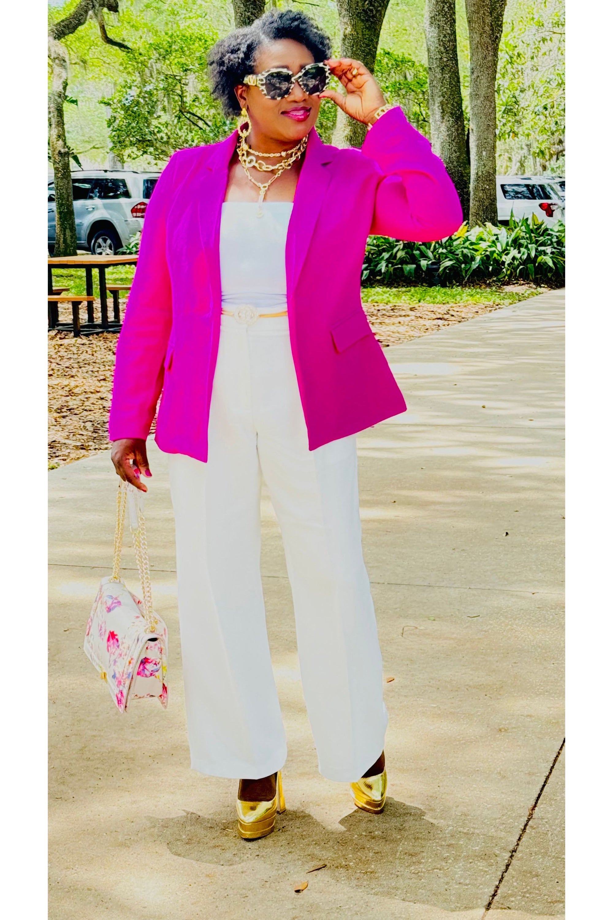 Flap Pocket Open Front Blazer - D-S Fashion Sophisticated Boutique