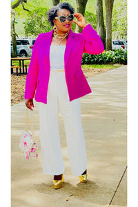 Flap Pocket Open Front Blazer - D-S Fashion Sophisticated Boutique