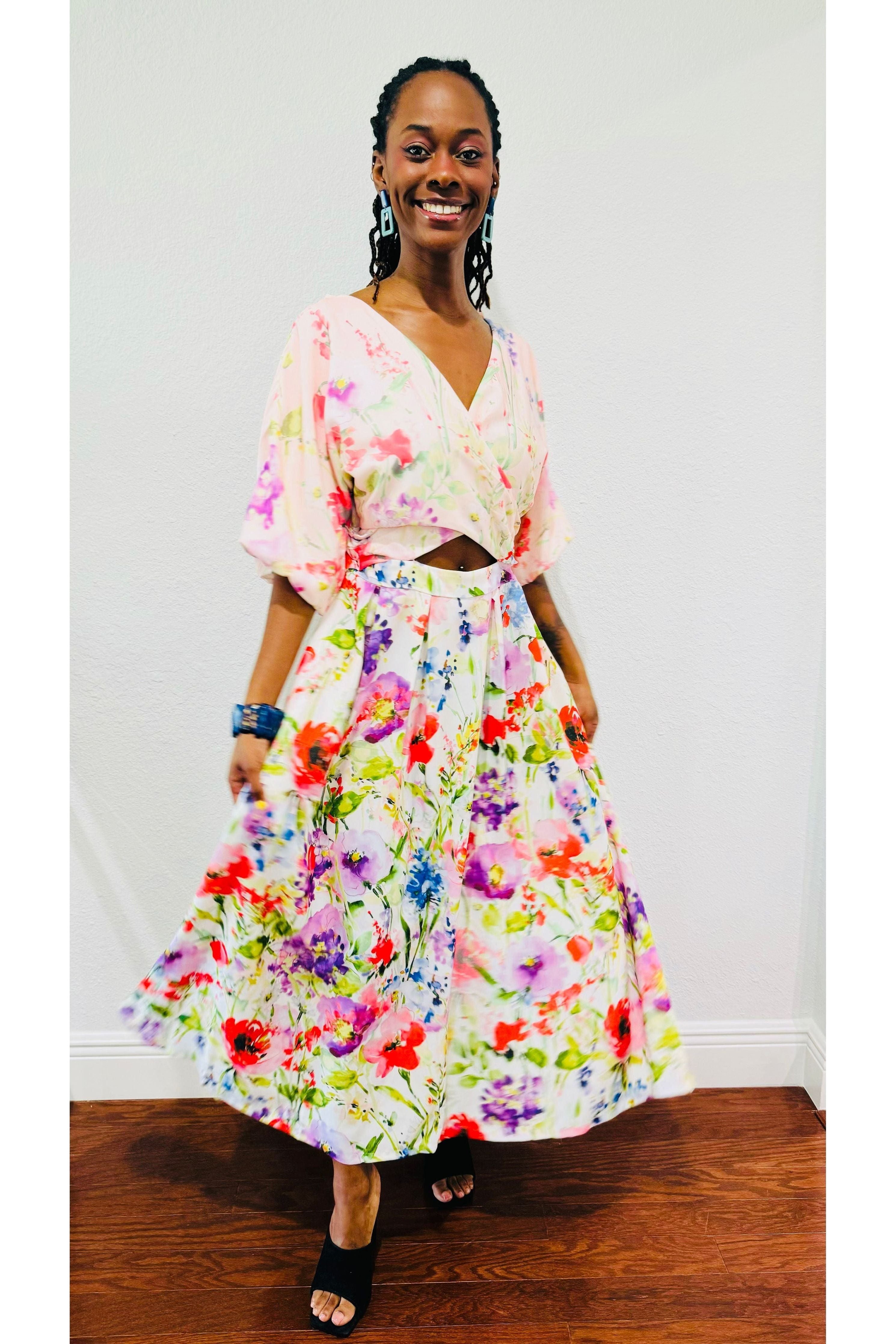 Drapey Twill Dress By Sienna - D-S Fashion Sophisticated Boutique