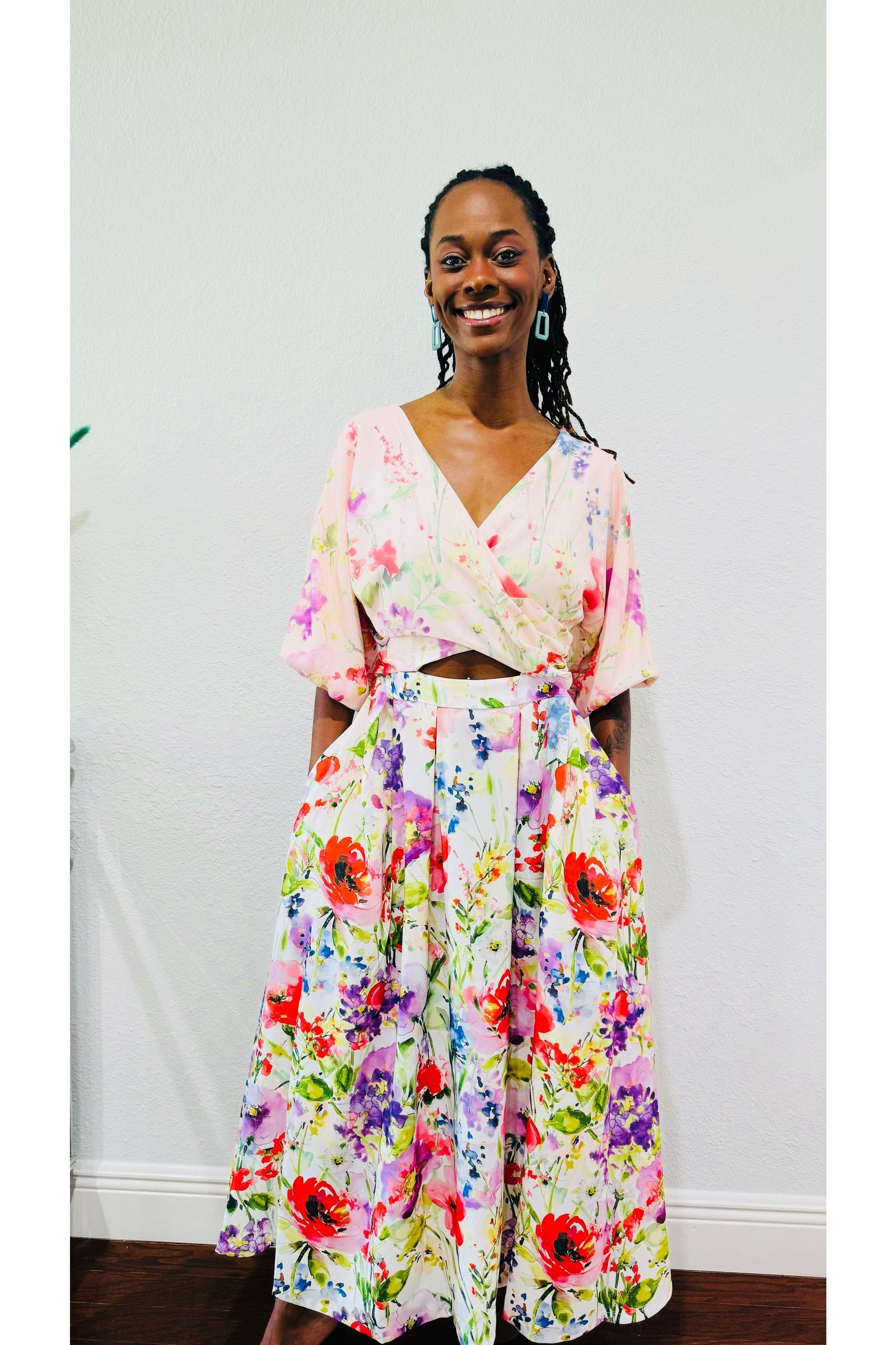 Drapey Twill Dress By Sienna - D-S Fashion Sophisticated Boutique