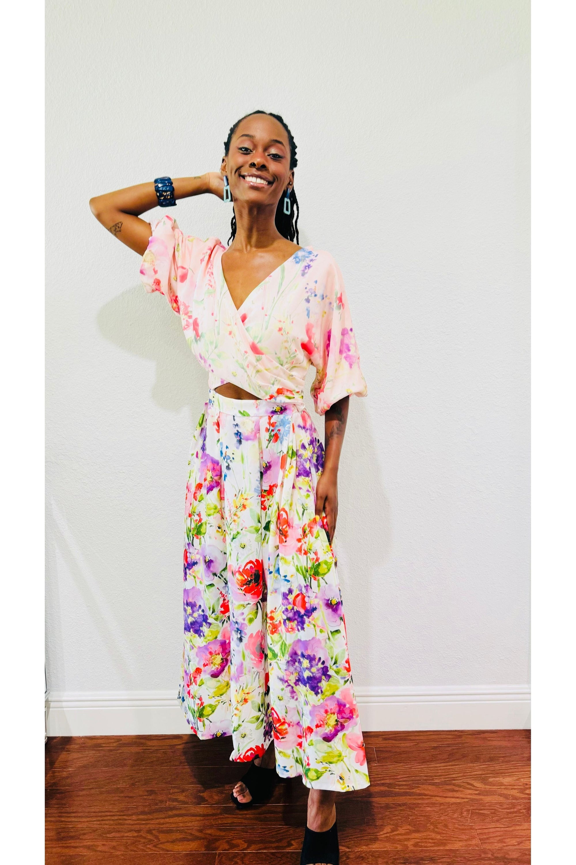Drapey Twill Dress By Sienna - D-S Fashion Sophisticated Boutique