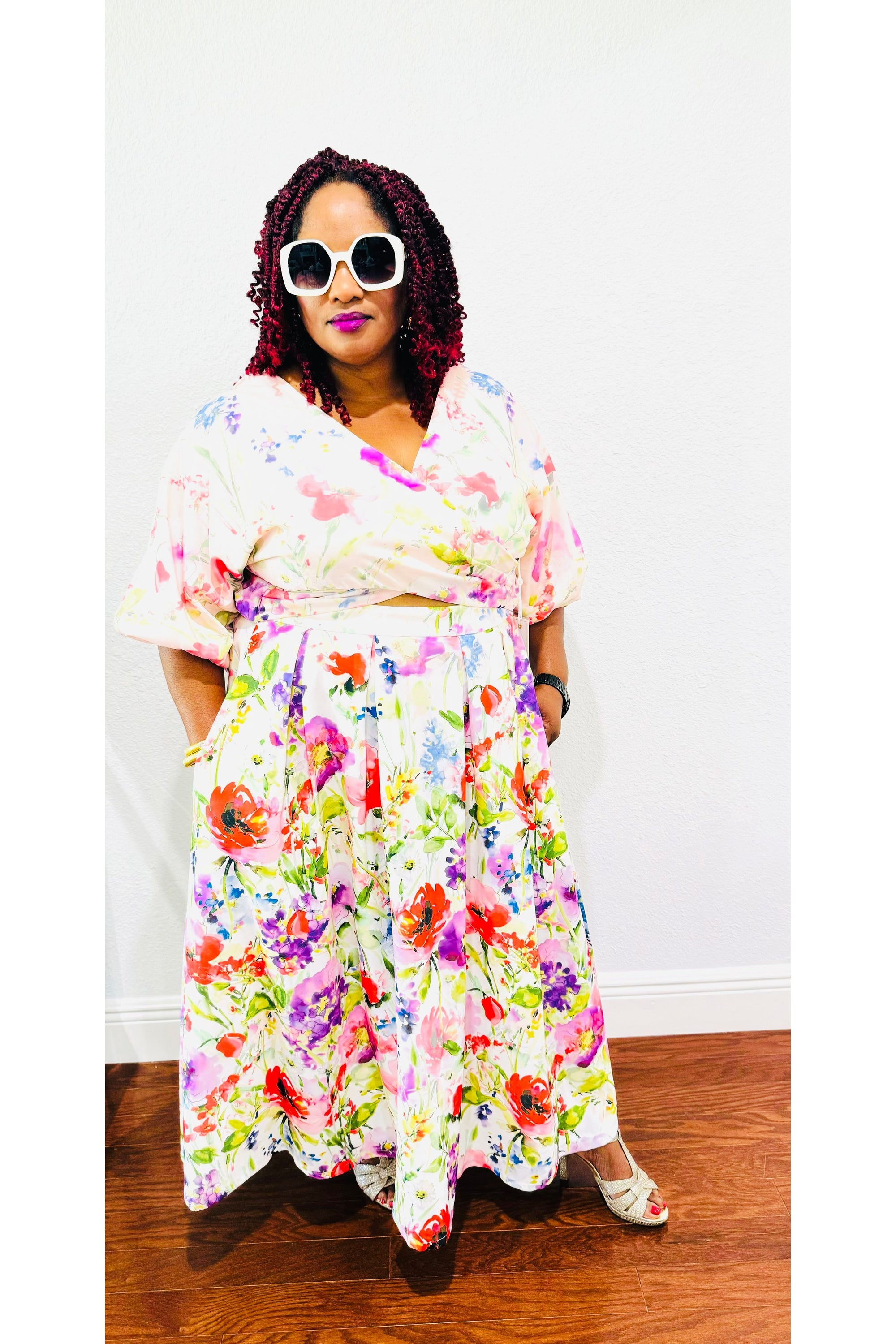 Drapey Twill Dress By Sienna - D-S Fashion Sophisticated Boutique