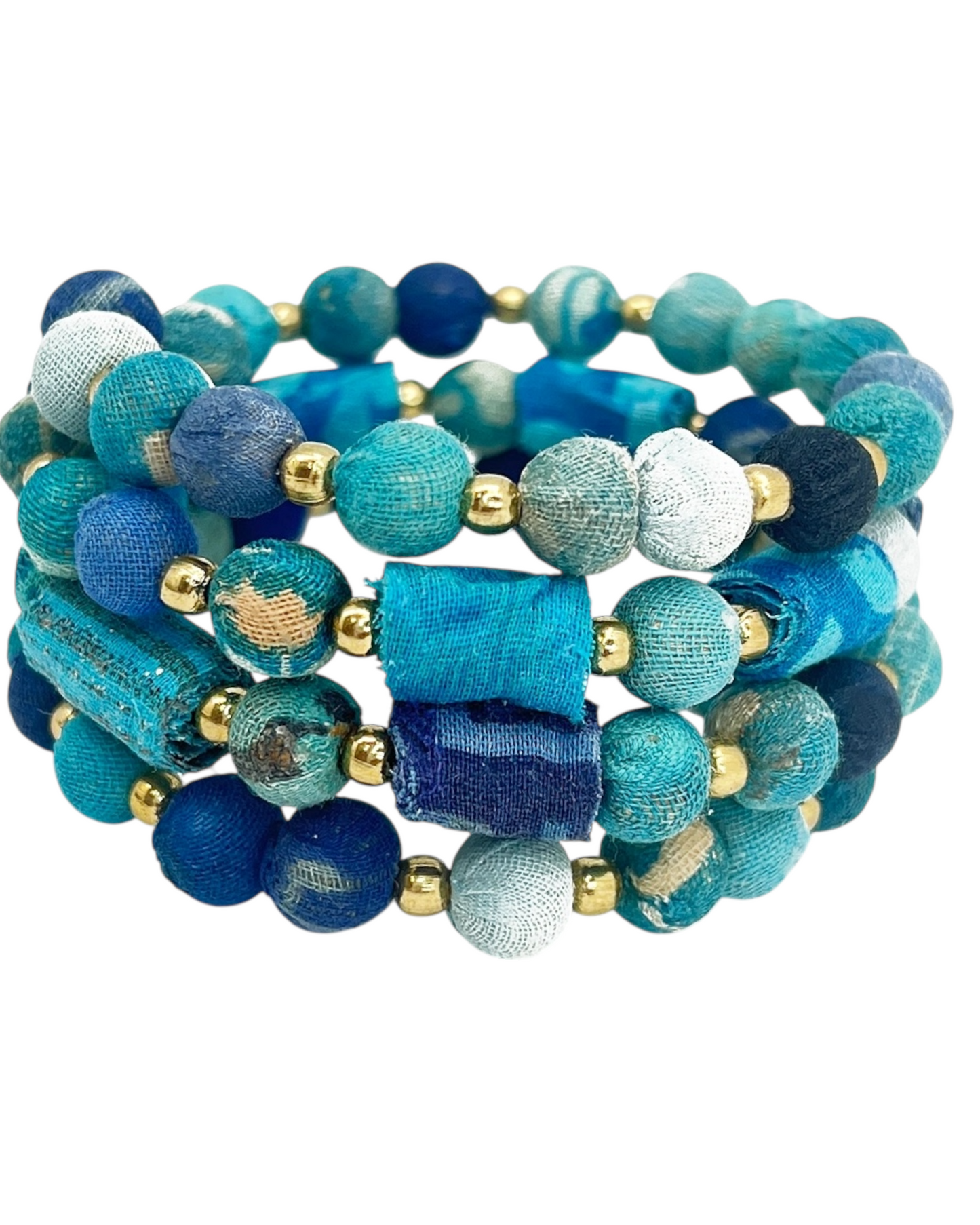 Aasha Aqua Coil Bracelet