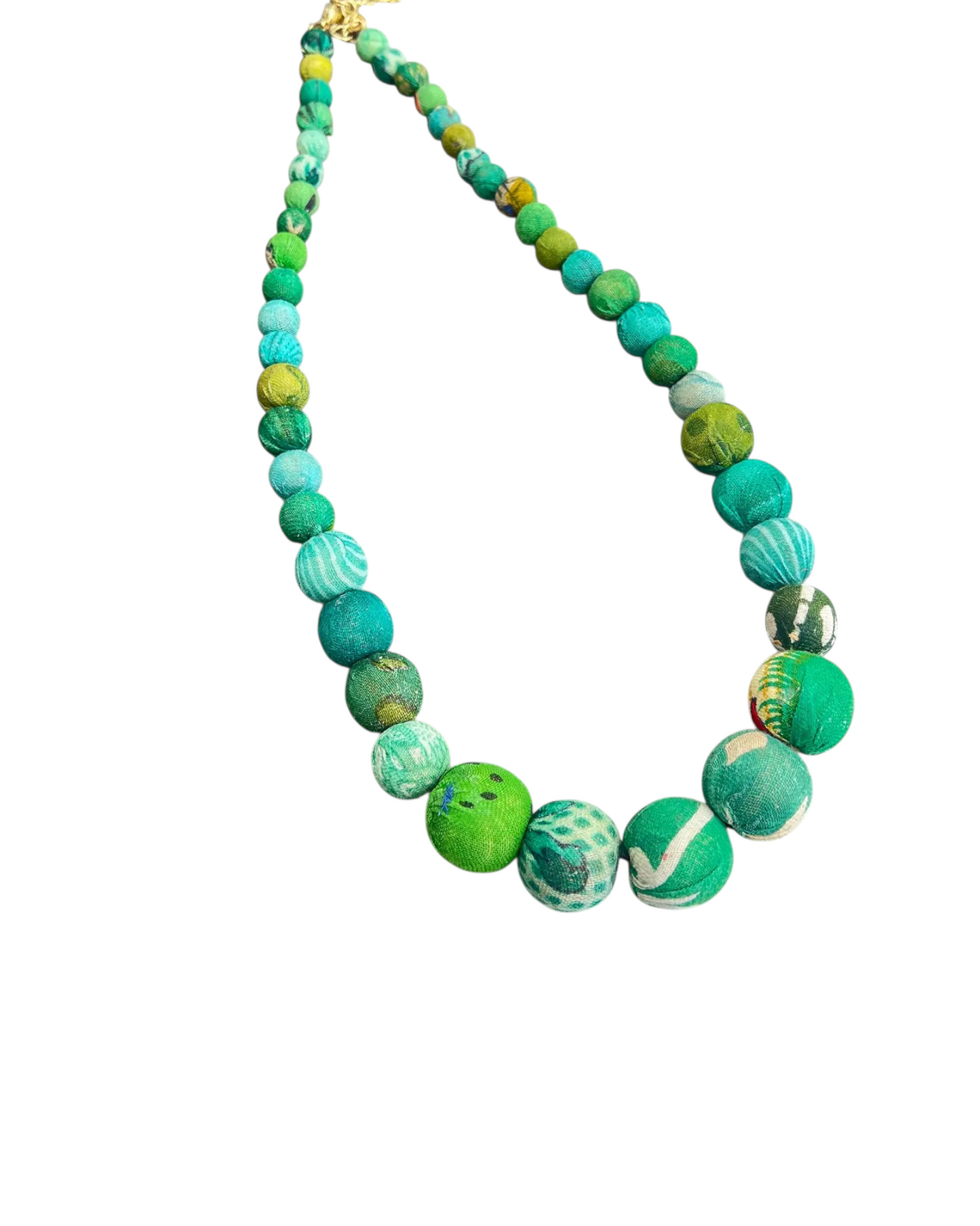 Cascade Seagrass Beaded Necklace