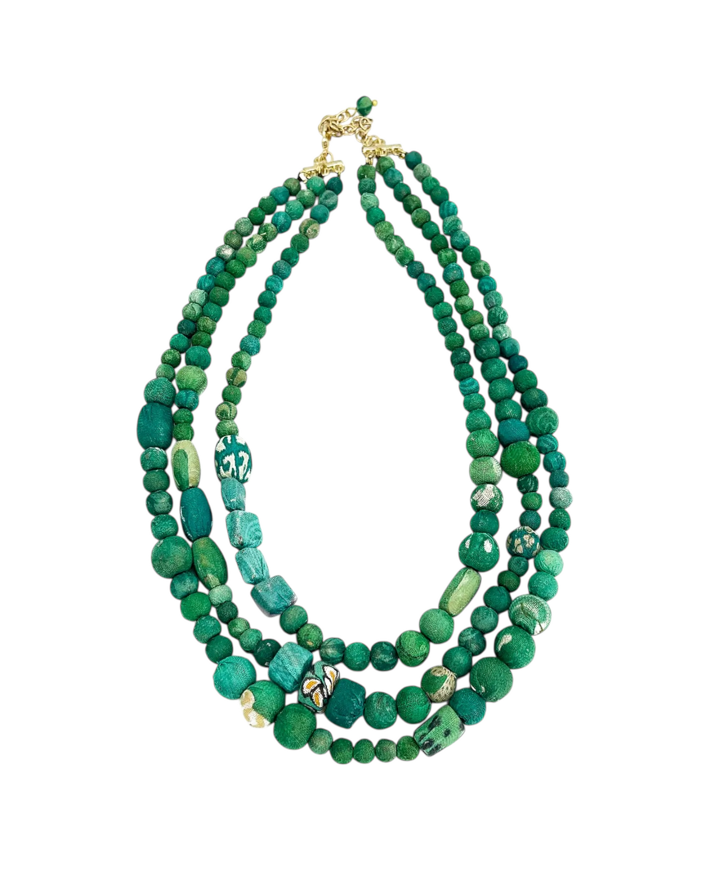 Trinity Seagrass Layered Necklace