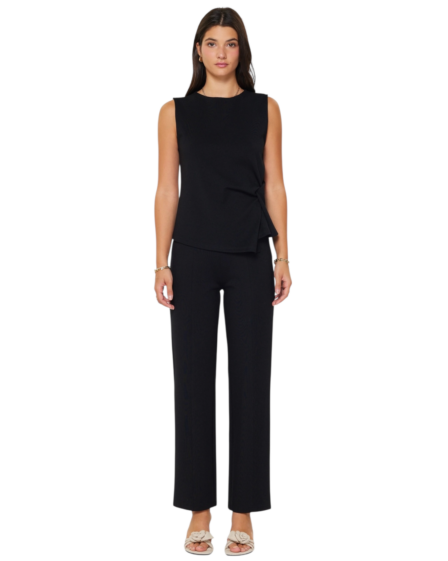 Asymmetric Twist Ponte Top