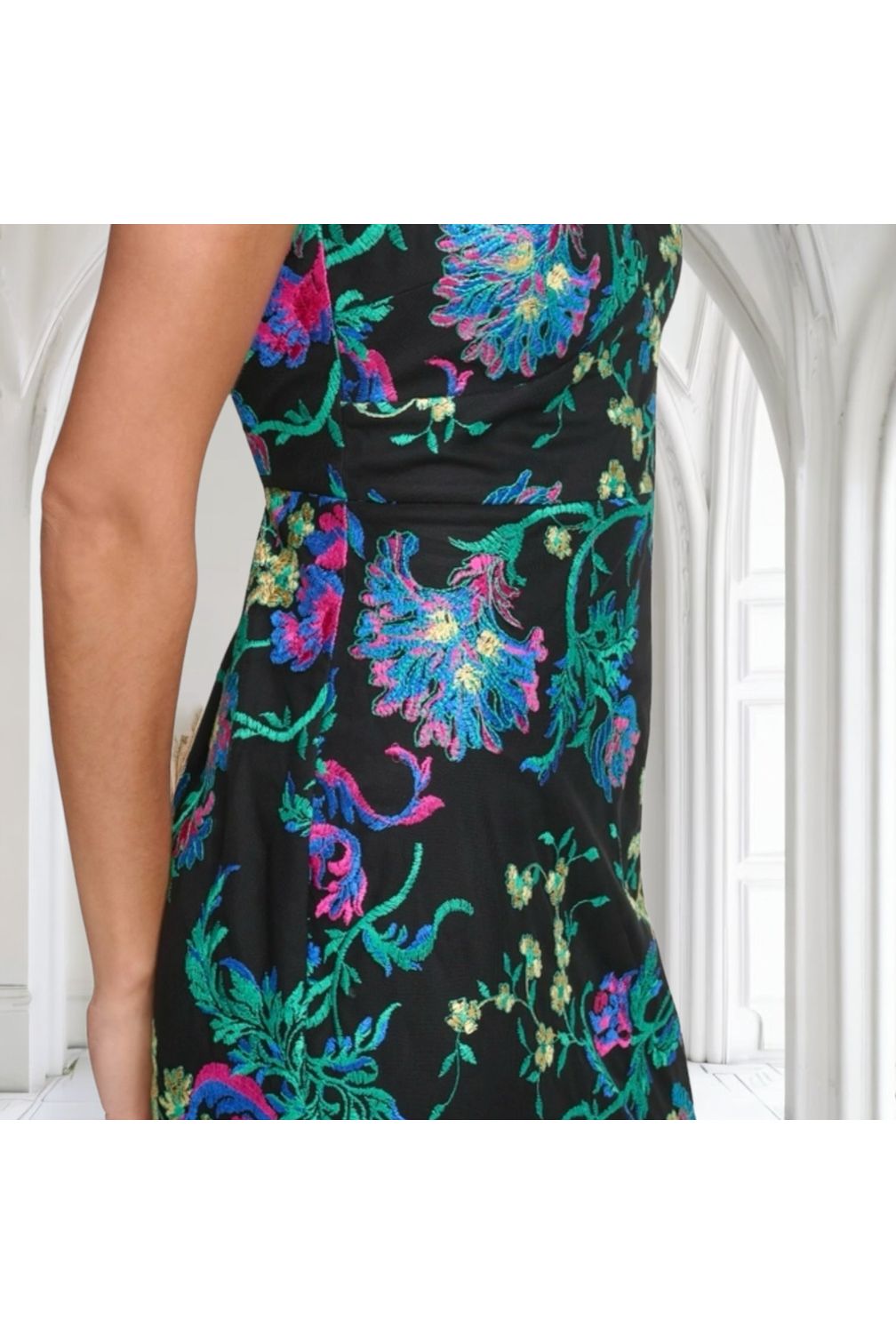 Embroidered Mesh Dress by Siena - D-S Fashion Sophisticated Boutique