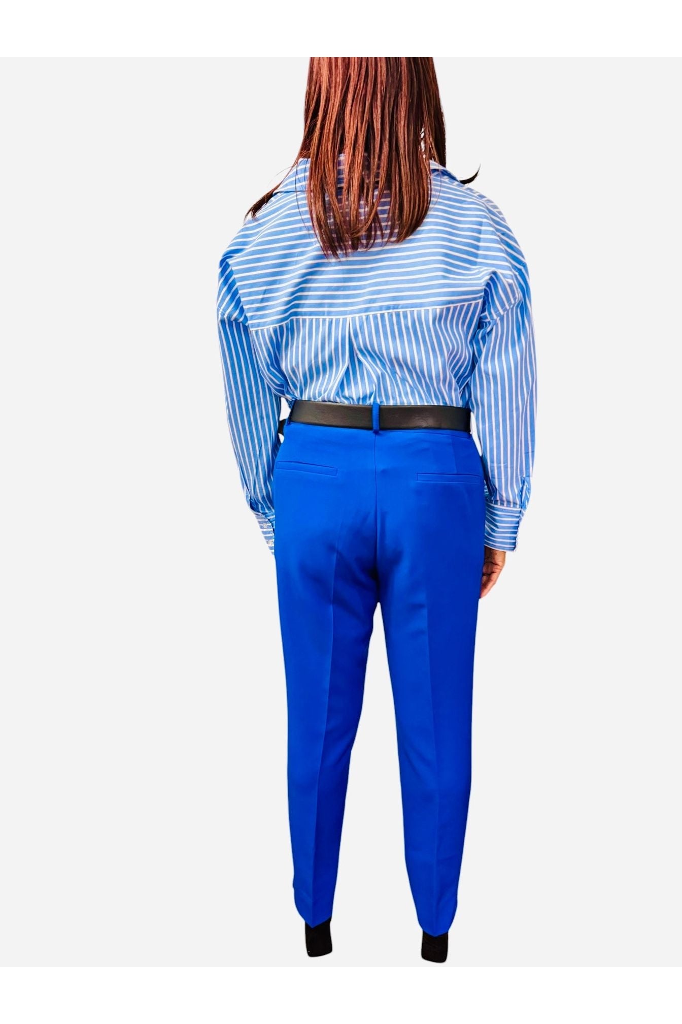 High-Waist Cigarette Pants - D-S Fashion Sophisticated Boutique