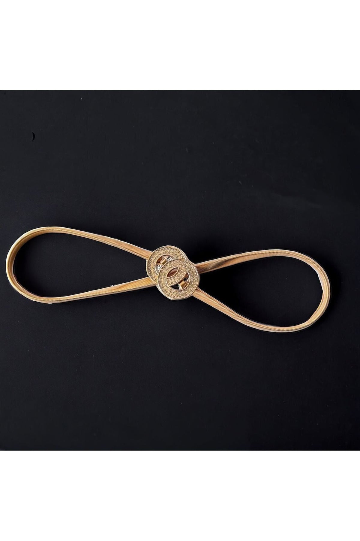 DS Fashion's Metallic Stretch Belt - D-S Fashion Sophisticated Boutique