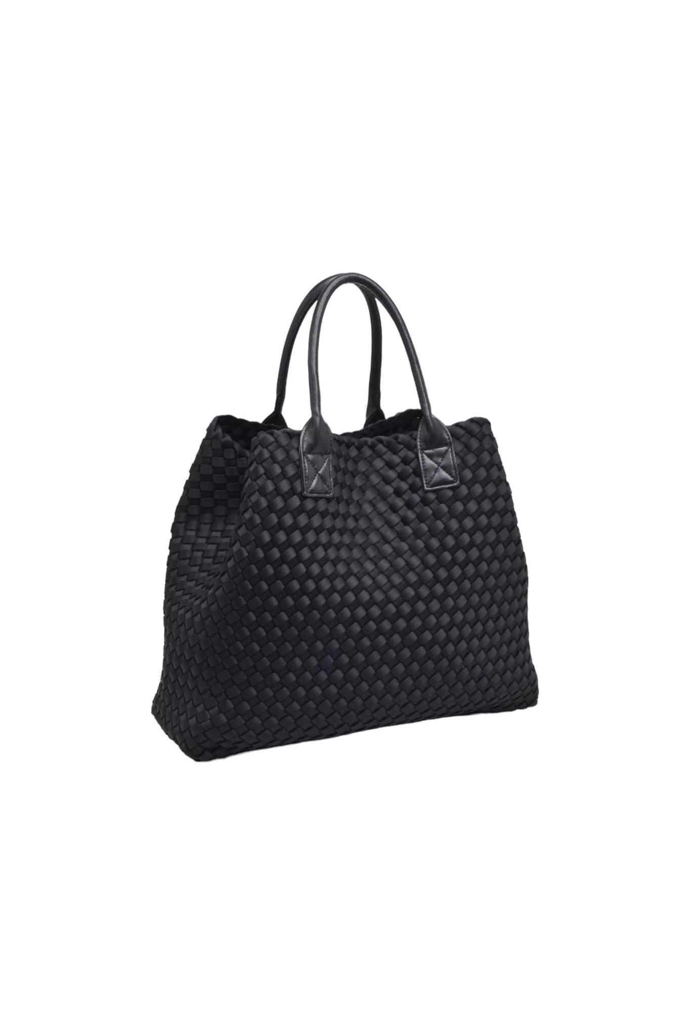 Ithaca Woven Neoprene Tote - D-S Fashion Sophisticated Boutique