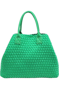 Ithaca Woven Neoprene Tote - D-S Fashion Sophisticated Boutique