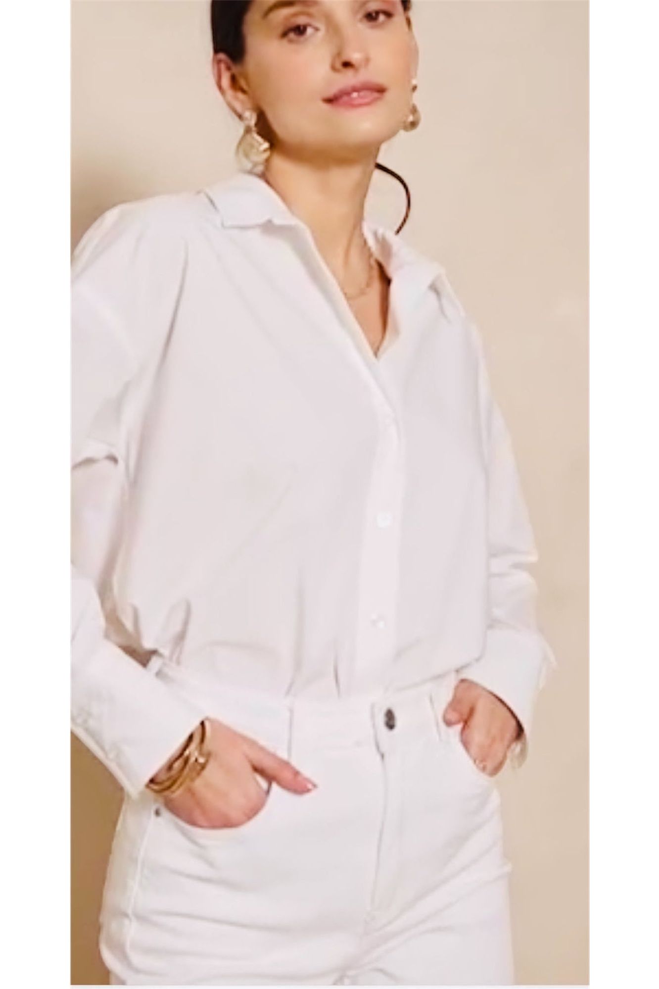 Oversized Cotton Stripe Shirt - D-S Fashion Sophisticated Boutique