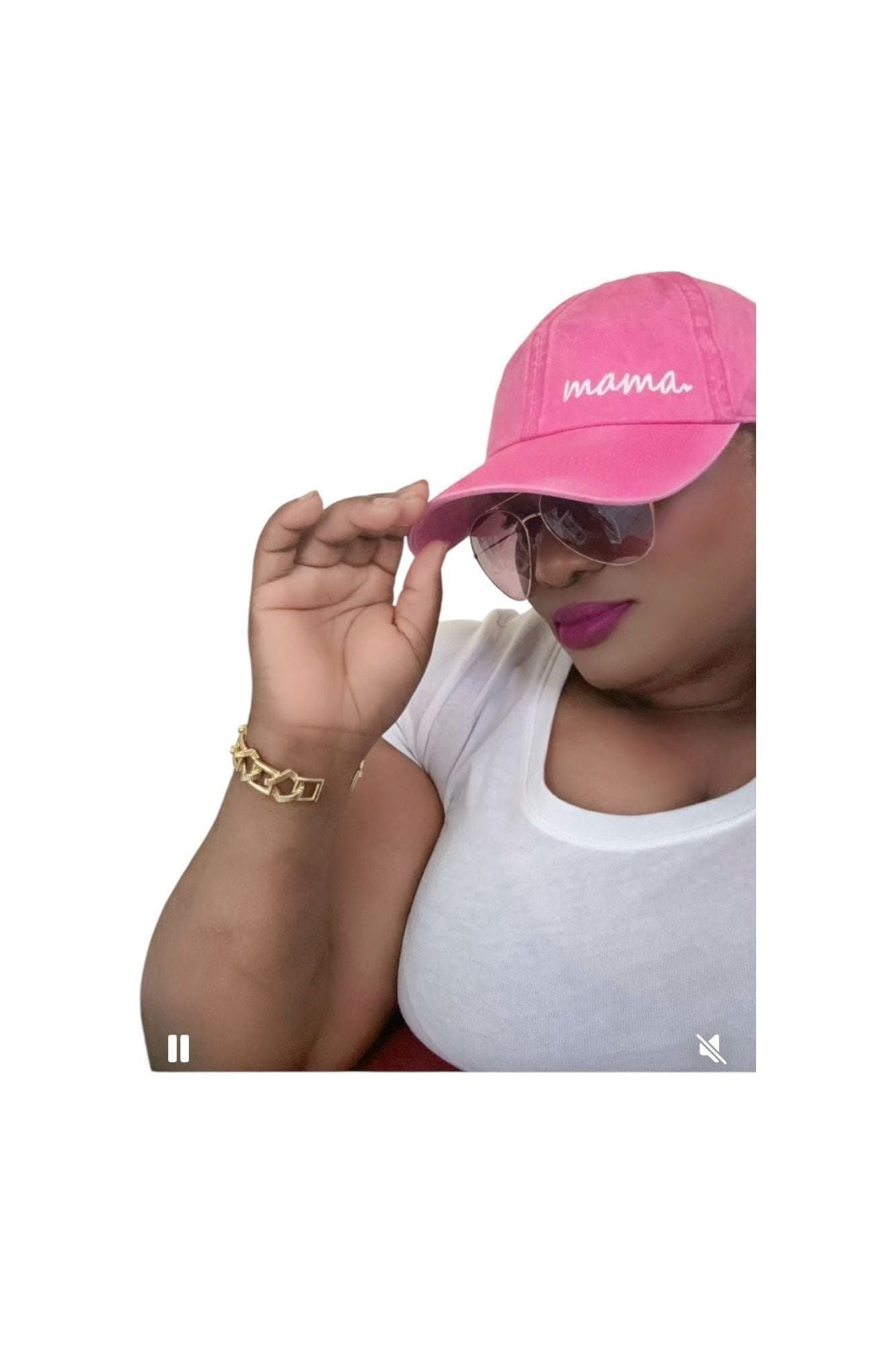 Pink Embroidered Cotton Baseball Cap - D-S Fashion Sophisticated Boutique