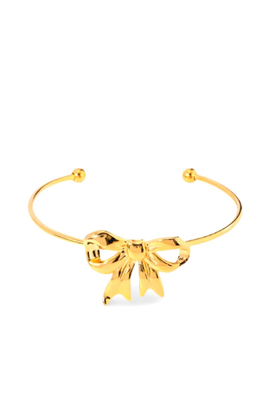 18K Gold Plated Waterproof Bow Bracelet - D-S Fashion Sophisticated Boutique