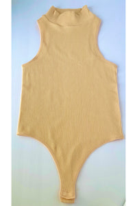 Mock Neck Ribbed Sleeveless Body suit - Fashion Sophisticated Boutique