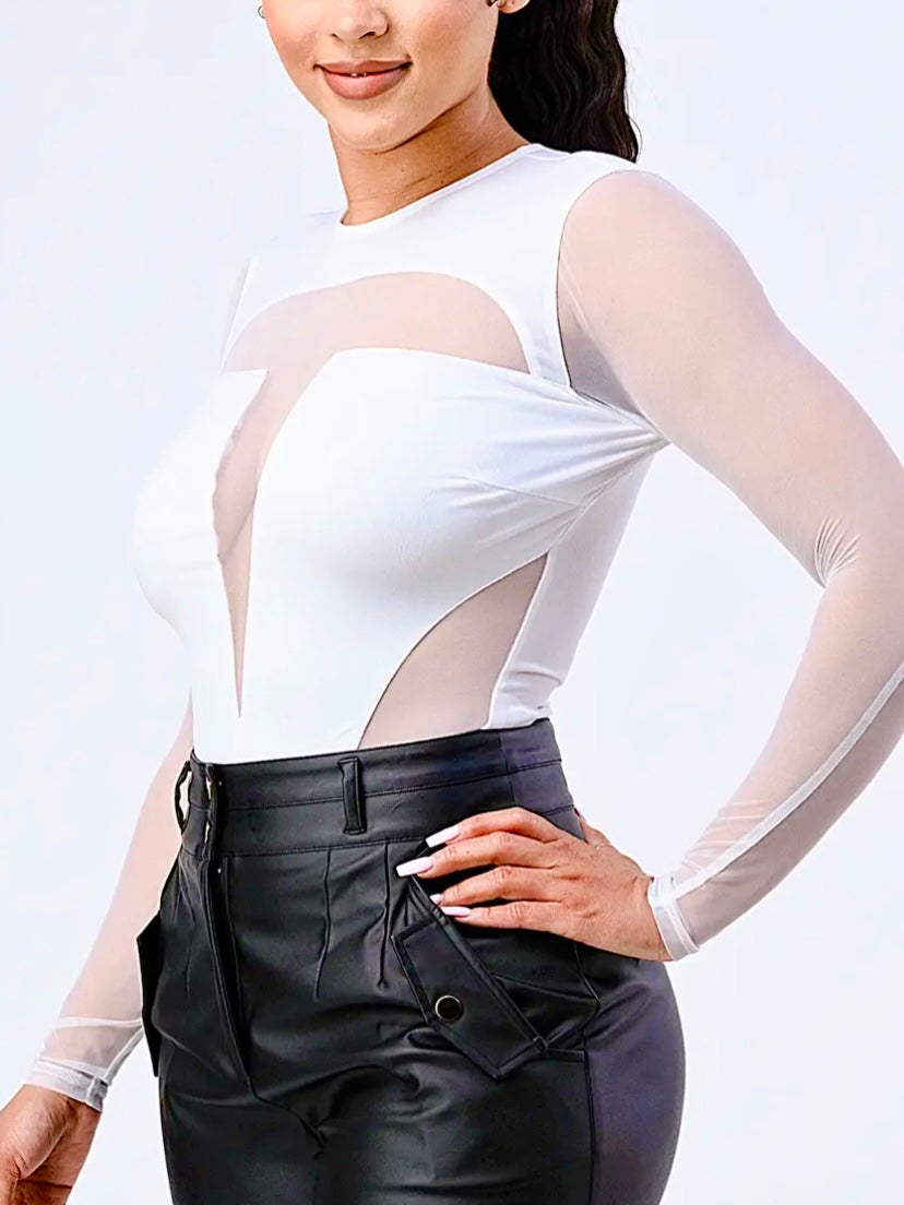 Lavish See-Through Mesh Top - Fashion Sophisticated Boutique