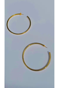 14K Gold Dipped Hoop Earrings - Fashion Sophisticated Boutique