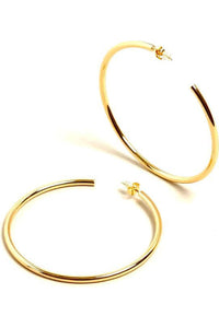 14K Gold Dipped Hoop Earrings - Fashion Sophisticated Boutique