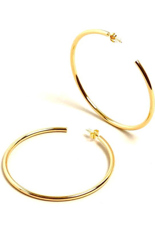 14K Gold Dipped Hoop Earrings - Fashion Sophisticated Boutique