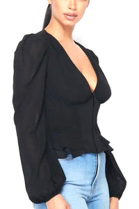 Privately Privileged Corset Body Blouse - Fashion Sophisticated Boutique
