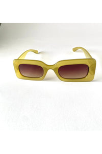 Women Bold Rectangular Shape Sunglasses - Fashion Sophisticated Boutique