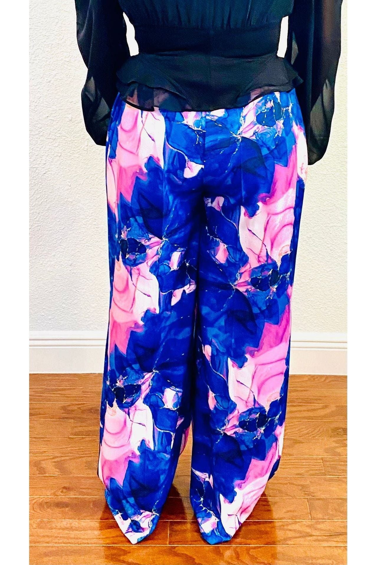 Royal Printed Palazzo - Fashion Sophisticated Boutique